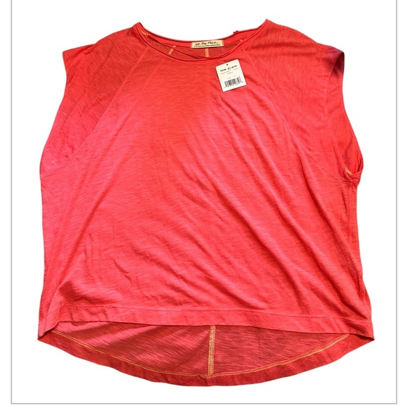 We The Free Halo Muscle Sleeve Tee Color:Sunset XS Oversized - Picture 2 of 5